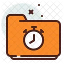 Ordner Uhr Icon