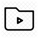 Ordner Video X Video Kamera Symbol