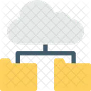 Ordner Verbunden Cloud Symbol