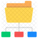 Ordnerstruktur Ordnernetzwerk Freigegebener Ordner Symbol