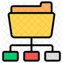 Ordnerstruktur Ordnernetzwerk Freigegebener Ordner Symbol