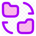 Ordnerübertragung  Symbol