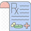 Prescription Lineal Color Icon Icône