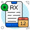 Ordonnance Mobile Rapport Medical Rx Icône