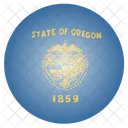 Oregon Us State Icon