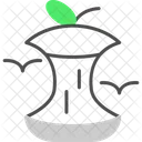 Organic Apple Core Icon