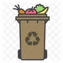 Organic Bin Container Bin Icon
