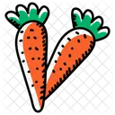 Carrots Organic Carrots Vegetable Icon