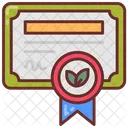 Organic certificate  Icon