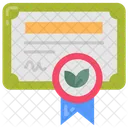 Organic certificate  Icon