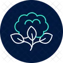 Organic Cotton Field Organic Cotton Icon