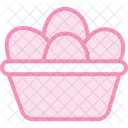 Organic Egg Basket Organic Egg Icon