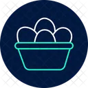 Organic Egg Basket Organic Egg Icon