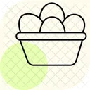 Organic Egg Basket Organic Egg Icon