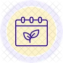 Organic Farming Calendar Organic Farming Icon