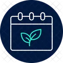 Organic Farming Calendar Organic Farming Icon