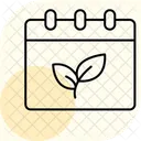 Organic Farming Calendar Organic Farming Icon