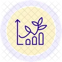 Organic Farming Chart Organic Farming Icon