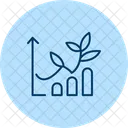Organic Farming Chart Organic Farming Icon