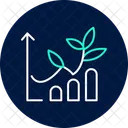 Organic Farming Chart Organic Farming Icon