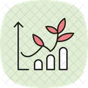 Organic Farming Chart Organic Farming Icon