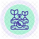 Organic Farming Line Icon Icon