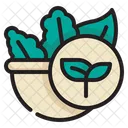 Organic Food Bowl  Symbol
