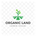 Organic Land Land Trademark Land Insignia Icon
