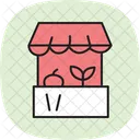 Organic Market Stall Organic Market Icon
