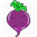 Organic Turnip Vegetable Food Icon