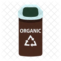 Organic Waste Bin  Icon