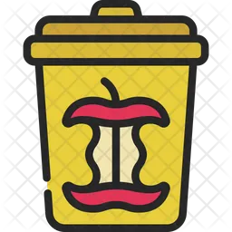 Organic Waste Bin  Icon