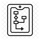 Organigramme Processus Plan Icône
