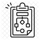 Organigramme Flux De Travail Algorithme Icône