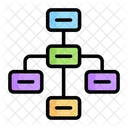 Organigramme Organisation Structure Icône