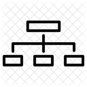 Organigramme Hierarchie Tableau Icône