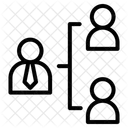 Organigramme Hierarchie Tableau Icône