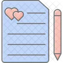 Planificateur De Mariage Icone De Couleur Lineaire Icône