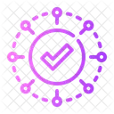 Hakchen Setzen Fertig Symbol