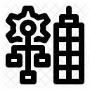 Organisation Unternehmenshierarchie Unternehmensstruktur Symbol