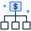 Organisation Flux De Travail Organigramme Icône