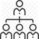 Organisation Structure Personnes Icône