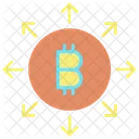 Organisation Bit Coin Organisation Bitcoin Organisation Icon