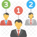 Organisations Diagramm Geschaft Symbol