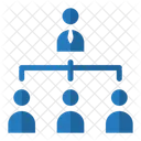 Organisationsstruktur Hierarchie Unternehmensstruktur Symbol