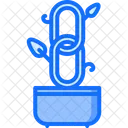 Organisch Link Werbung Symbol
