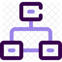 Organisieren Strukturieren Hierarchie Symbol