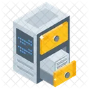 Organizador De Servidor Datacenter Backup De Dados Ícone