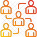 Organization Team Work Partnership Icon