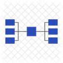 Organizational Chart Hierarchy Network Structure Icon